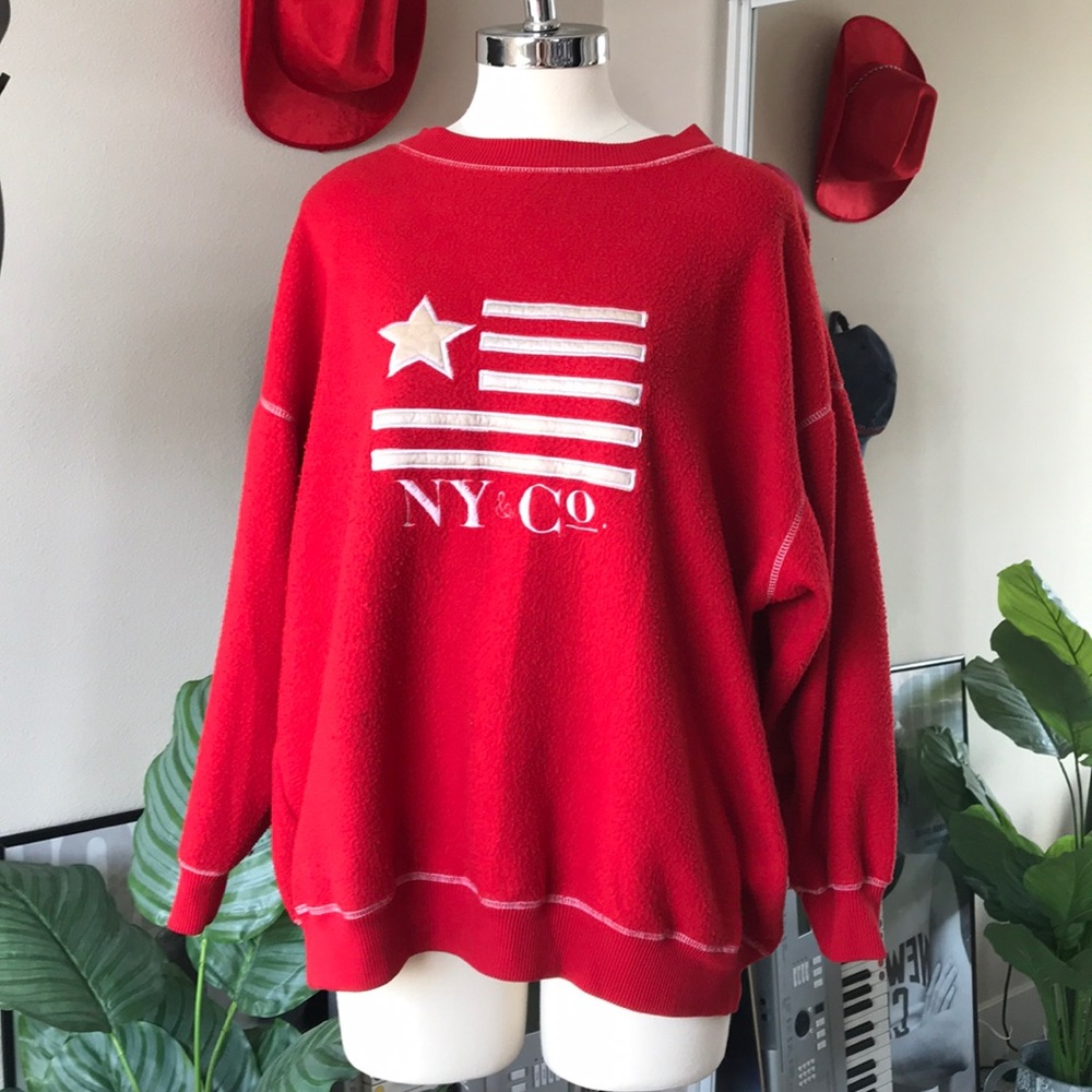 Vintage Contrast Stitch Crewneck
